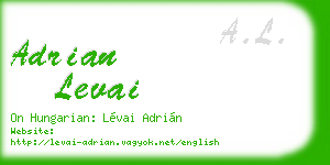 adrian levai business card