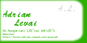 adrian levai business card